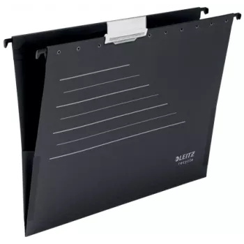 Leitz Alpha® Recycle -kartonkinen ripustustasku, A4, musta, kartonki, 80 g/m², 150 arkkia, 348 mm