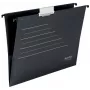 Leitz Alpha® Recycle -kartonkinen ripustustasku, A4, musta, kartonki, 80 g/m², 150 arkkia, 348 mm