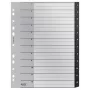Leitz Recycle -hakemisto, PP, erittäin leveä, numeerinen rekisteri, polypropeeni (PP), musta, valkoinen, pysty, A4 Maxi, 160 g/m²