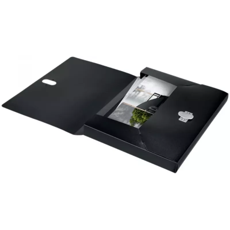 Leitz Recycle Box File, allekirjoituskansio, A4, polypropeeni (PP), musta, matta, 250 arkkia