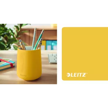 Leitz Cosy -kynäteline, keltainen, keramiikka, pojat/tytöt, 8,7 cm, 105 mm, 240 g