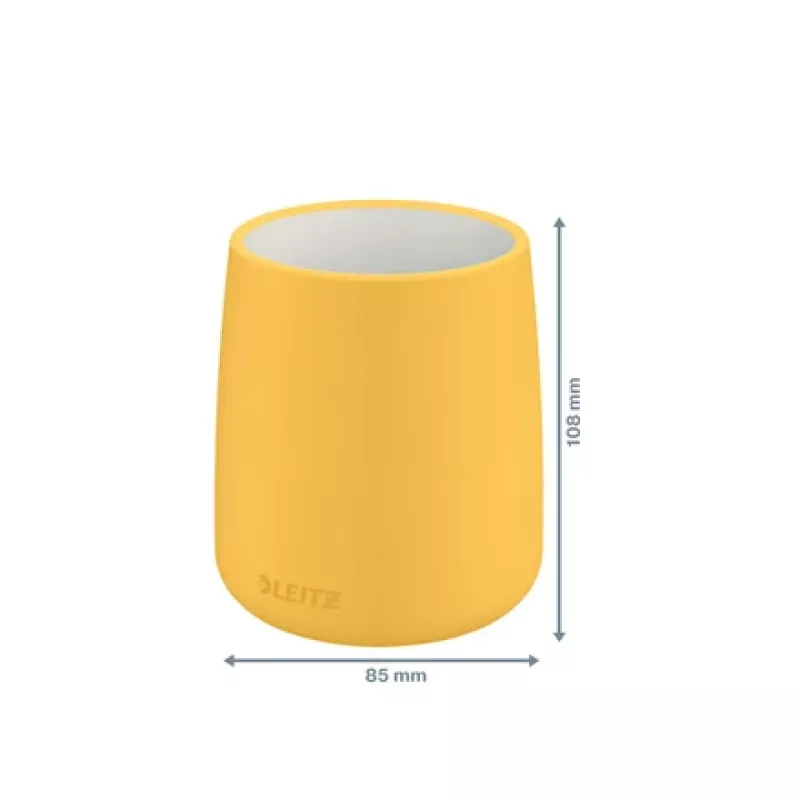 Leitz Cosy -kynäteline, keltainen, keramiikka, pojat/tytöt, 8,7 cm, 105 mm, 240 g