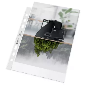 Leitz Recycle A5 -tasku, 150 x 210 mm (A5), läpinäkyvä, polypropeeni (PP), matta, pysty, 0,1 mm