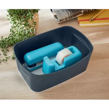 Leitz MyBox Cosy säilytysallas, säilytyslaatikko, harmaa, suorakaiteen muotoinen, muovi, yksivärinen, sisäkäyttöön