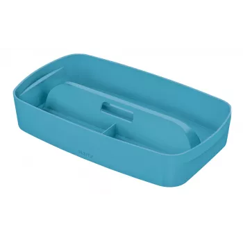 Leitz MyBox Cosy järjestelylaatikko kahvalla, pieni, säilytys, sininen, muovi, 307 mm, 181 mm, 56 mm, 300 g