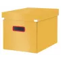Leitz Click & Store Cosy Cube Large säilytyslaatikko, säilytyslaatikko, keltainen, suorakaiteen muotoinen, kartonki, yksivärinen, sisäkäyttöön