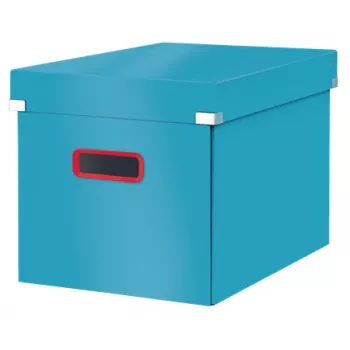 Leitz Click & Store Cosy Cube Large säilytyslaatikko, säilytyslaatikko, sininen, suorakaiteen muotoinen, kartonki, yksivärinen, sisäkäyttöön