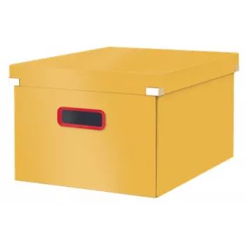 Leitz Click & Store Cosy Medium säilytyslaatikko, säilytyslaatikko, keltainen, suorakaiteen muotoinen, kartonki, yksivärinen, sisäkäyttöön