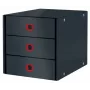 Leitz Click & Store Cosy laatikosto (3 laatikkoa), harmaa, kartonki, 286 mm, 358 mm, 282 mm