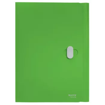 Leitz Recycle 3-läppäinen kansio, taskukansio, A4, polypropeeni (PP), vihreä, vaaka, 150 arkkia