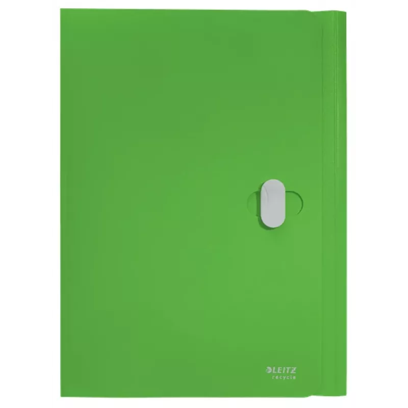 Leitz Recycle 3-läppäinen kansio, taskukansio, A4, polypropeeni (PP), vihreä, vaaka, 150 arkkia
