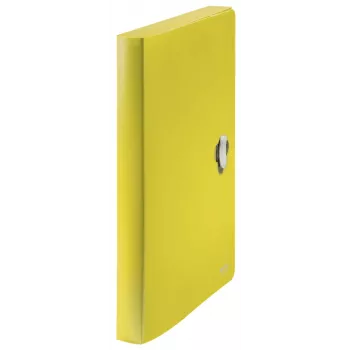 Leitz Recycle Box File, perinteinen arkistokansio, A4, polypropeeni (PP), keltainen, vaaka/pysty, 250 arkkia