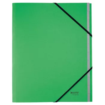 Leitz Recycle kartonkinen rekisterikansio, perinteinen arkistokansio, A4, kartonki, vihreä, 430 g/m², kuminauha