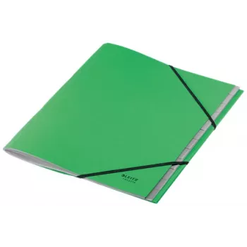 Leitz Recycle kartonkinen rekisterikansio, perinteinen arkistokansio, A4, kartonki, vihreä, 430 g/m², kuminauha