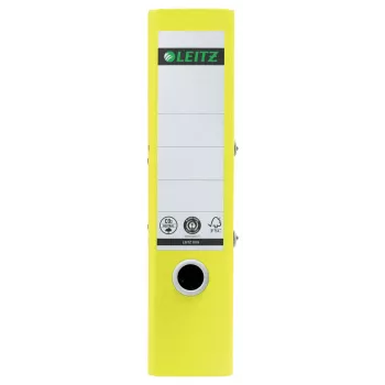 Leitz 180° Recycle vipukansio, A4, pyöreä rengas, säilytys, kartonki, keltainen, keltainen