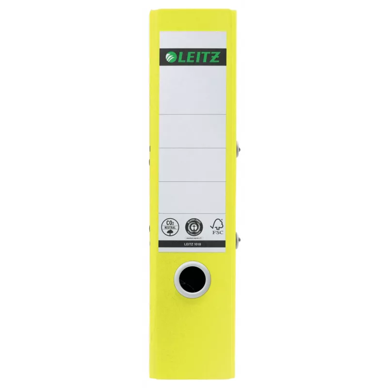 Leitz 180° Recycle vipukansio, A4, pyöreä rengas, säilytys, kartonki, keltainen, keltainen