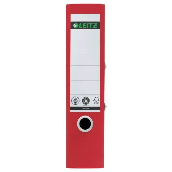 Leitz 180° Recycle vipukansio, A4, pyöreä rengas, säilytys, kartonki, punainen, punainen