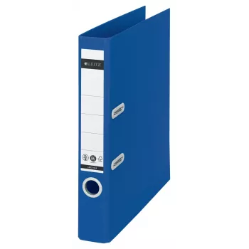 Leitz 180° Recycle vipumekanismikansio, A4, pyöreä rengas, säilytys, kartonki, sininen, sininen