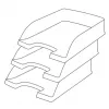 Leitz Recycle kirjelokerikko, muovi, musta, A4+, A4, A4+, 1 laatikko, 255 x 70 x 357 mm