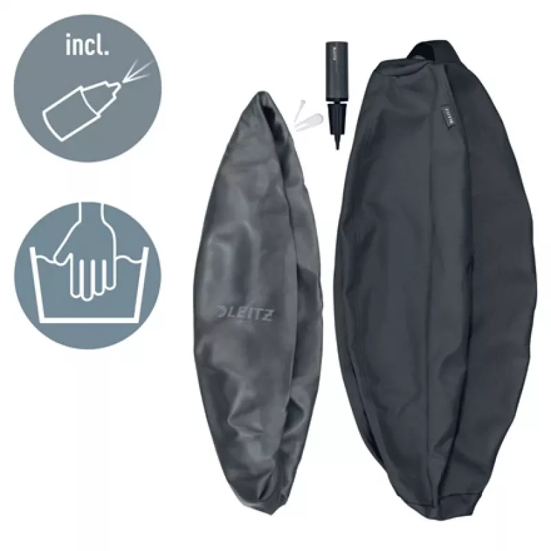 Leitz Ergo Active istumapallo pysäytystoiminnolla 65 cm, harmaa, full-size, 150 kg, TÜV, 65 cm, 2,87 kg