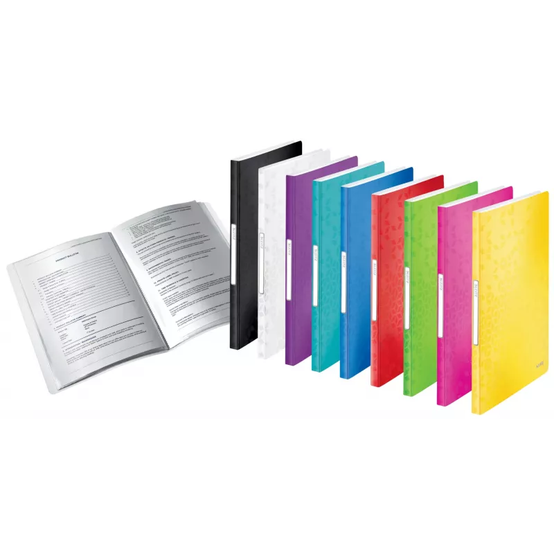 Leitz Display Book WOW PP 40 taskua, punainen, polypropeeni (PP), 40 taskua, A4, 231 mm, 16 mm