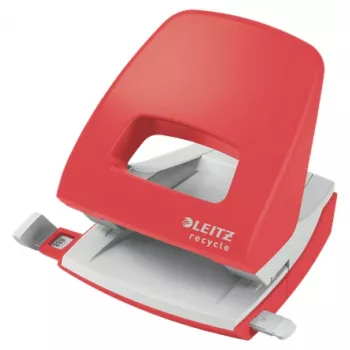 Leitz NeXXt Recycle Locher, 30 arkkia, punainen, muovi, 8 cm, 5,5 mm, A4, A5, A6, Folio, US-Quart, 8 x 8 x 8 cm