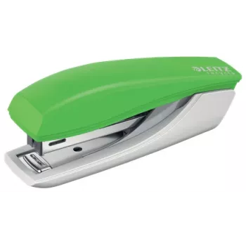 Leitz NeXXt Recycle Mini -nitoja, 10 arkkia, vihreä, vakiopuristus, muovi, 80 g/m², 3,5 cm