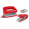 Leitz nitoja ja rei'itin -sarja Mini WOW, 10 arkkia, punainen, P2, metalli, 80 g/m², 3,5 cm