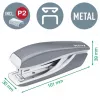 Leitz nitoja ja rei'itin -sarja Mini WOW, 10 arkkia, punainen, P2, metalli, 80 g/m², 3,5 cm