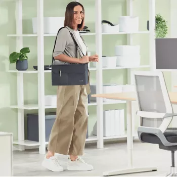 Leitz Fabric Compact Hot Desking -työlaukku, kangas, yksivärinen, unisex, 355 mm, 200 mm, 210 mm