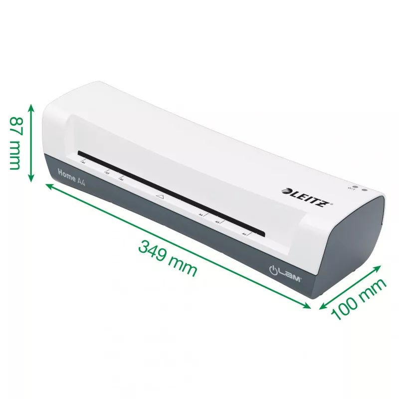 Leitz iLAM Home 4-in-1 A4 -laminointilaitesarja, 24 cm, kuumalaminointilaite, 300 mm/min, 0,4 mm, A4, 100 µm