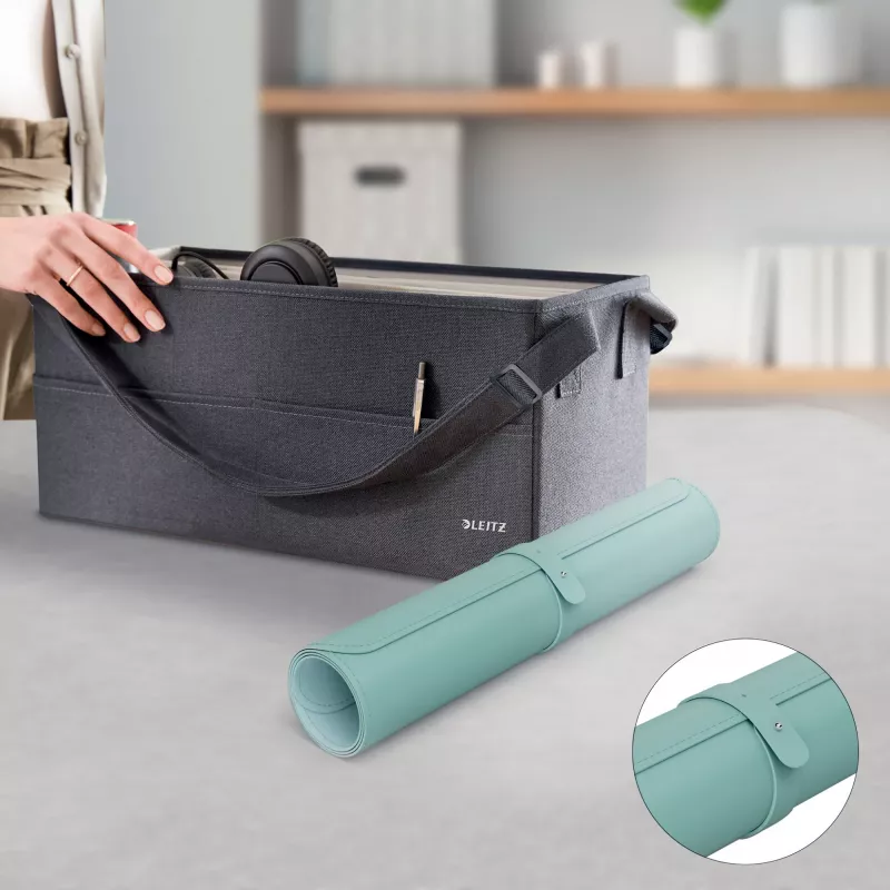 Leitz Large Desk Mat, mintunvärinen, polyvinyylikloridi (PVC), 400 mm, 800 mm, 2 mm, 350 g