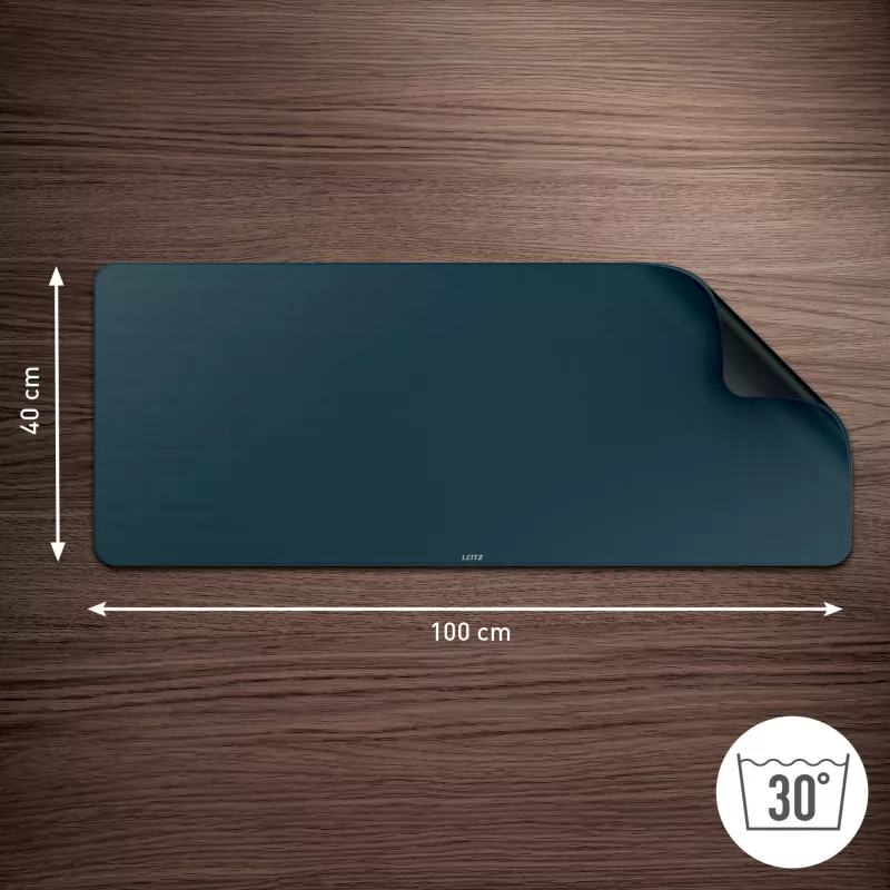 Leitz Extra Large Gaming Mat, tummanharmaa, polypropyleeni (PP), 400 mm, 1000 mm, 3 mm, 800 g