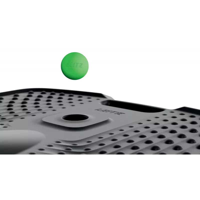 Leitz Ergo Active ergonominen väsymystä vähentävä matto, suorakaide, musta, polyuretaani, Bubble, Kiina, 605 x 681 mm