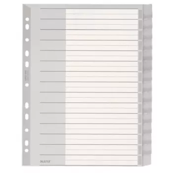 Leitz 12760000 blanko-välilehti muovi, harmaa