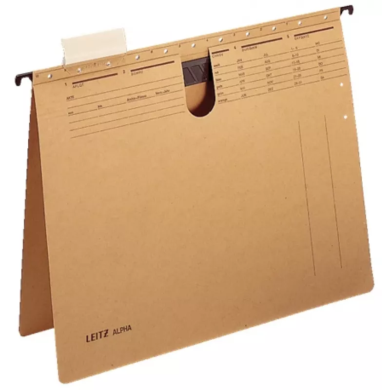 Leitz Alpha ripustuskansio kartonki, polypropeeni (PP) A4 ruskea