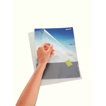 LEITZ muovitaskut standard, A4, PP, naarmutettu, 0,13 mm, ylhäältä ja sivuilta avoin, asiakirjanpitoon soveltuva (4000-00-03)