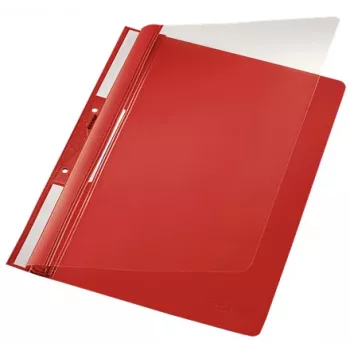 Leitz 41900025 raporttikansio PVC punainen, läpinäkyvä
