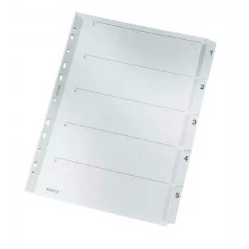 Leitz 43230000 kartonkirekisteri numeerinen kartonki, muovi harmaa