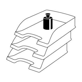 Leitz Plus kirjealusta, vakio, polystyreeni, punainen, 255 mm, 357 mm, 70 mm, 280 g