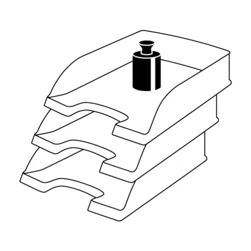 Leitz Plus kirjealusta, vakio, polystyreeni, punainen, 255 mm, 357 mm, 70 mm, 280 g