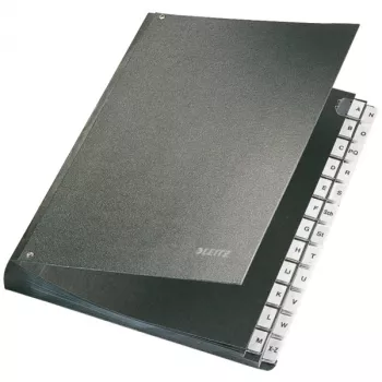 Leitz 58240095 rekisterikirja musta kartonki A4