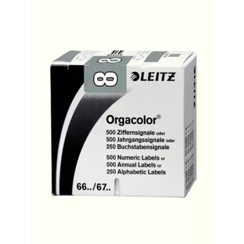 Leitz Orgacolor itseliimautuva tarra pyöristetty suorakaide harmaa