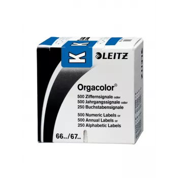 Leitz Orgacolor itseliimautuva tarra pyöristetty suorakaide sininen