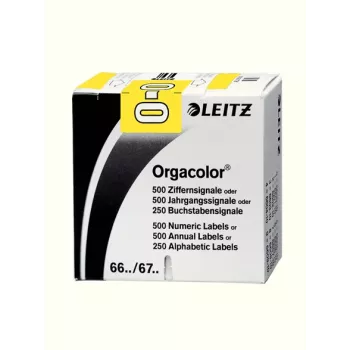 Leitz Orgacolor itseliimautuvat tarrat pyöristetty suorakaide keltainen