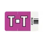 Leitz Orgacolor itseliimautuva tarra pyöristetty suorakaide violetti