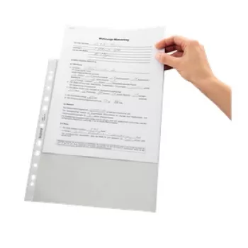 Leitz laatutasku 75 my A4, A4, läpinäkyvä, polypropeeni (PP), 0,075 mm, 230 mm, 1 mm