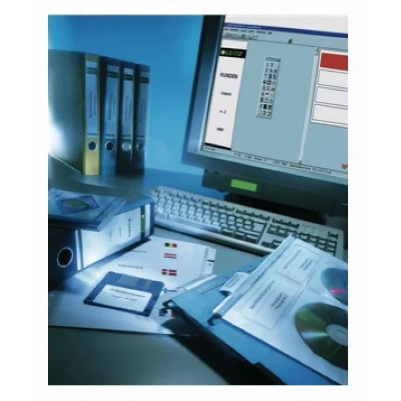 Leitz PC-tulostettavat selkäetiketit vakio-arkistokansioille