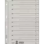 Leitz 60970085 erotusliuskat kartonki harmaa 1 kpl