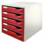 Leitz 52800028 asiakirjalaatikko polystyreeni bordeaux, harmaa